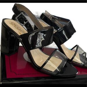 Circus by Sam Edelman's Olivia Slip on Clear Foot Strap Sandals Size 7.5 NIB